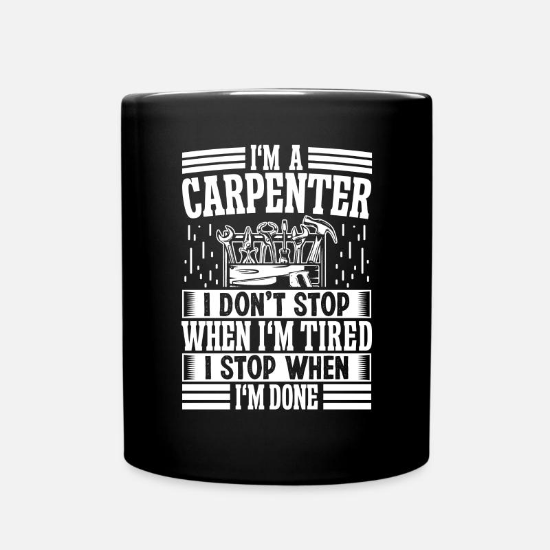 Charpentier menuisier - Mug uni - noir