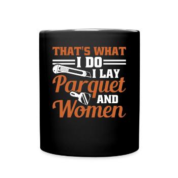 Flooring Flooring Installer Tiler Flooring - Full Colour Mug - black - Front