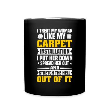 Flooring Flooring Installer Tiler Flooring - Full Colour Mug - black - Front