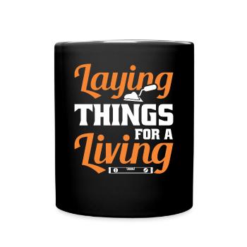 Flooring Flooring Installer Tiler Flooring - Full Colour Mug - black - Front