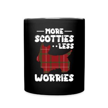 Scottish Terrier Scottie Dog - Full Colour Mug - black - Front