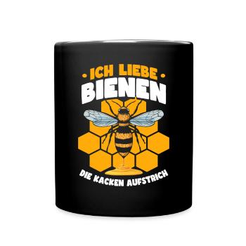 Bienen Imker Honig Liebhaber Imkerei - Tasse einfarbig - Schwarz - Vorne