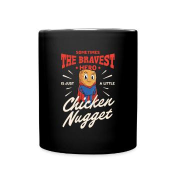 Sometimes the bravest hero is just a small one - Full Colour Mug - black - Front