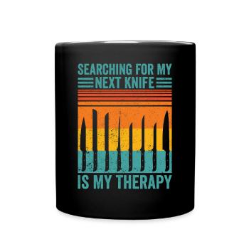 Knife Collector Knife Collecting - Full Colour Mug - black - Front