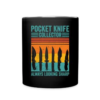 Collecteur de couteaux - Mug uni - noir - Devant