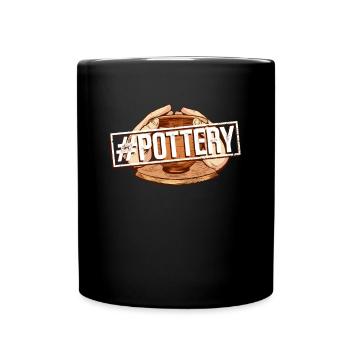 #Töpferei - Ceramic Artist - Full Colour Mug - black - Front