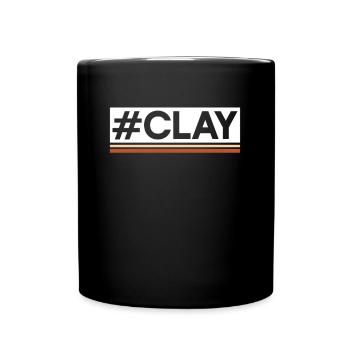 #Ton - Pottery Ceramic Artist - Full Colour Mug - black - Front