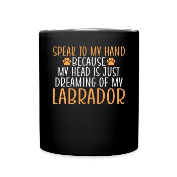 Cadeaux amoureux du Labrador - Mug uni - noir - Devant