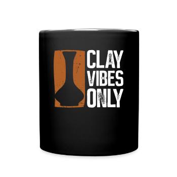 Pottery Vibes Only - Pottery Ceramic Artist - Mug uni - noir - Devant