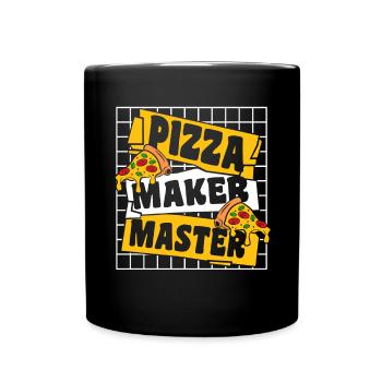 Pizza Maker Master Pizzaofen Pizza Pizzablech - Tasse einfarbig - Schwarz - Vorne