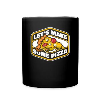 Faisons de la pizza plateau de pizza pizza pizza four pizza - Mug uni - noir - Devant