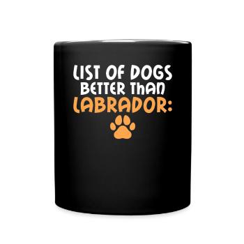 Labrador Lover Gifts - Full Colour Mug - black - Front