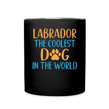 Labrador Liebhaber Geschenke - Tasse einfarbig - Schwarz - Vorne