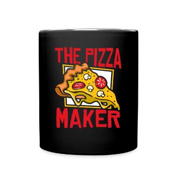 The Pizza Maker Pizza Pizza Tray Pizza Oven - Full Colour Mug - black - Front