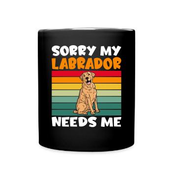 Cadeaux amoureux du Labrador - Mug uni - noir - Devant