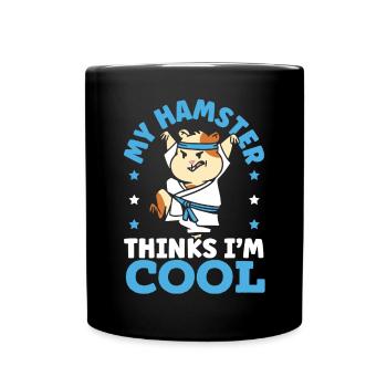 Hamster Liebhaber Hamster Besitzer Nagetier Haustier Hammy - Tasse einfarbig - Schwarz - Vorne