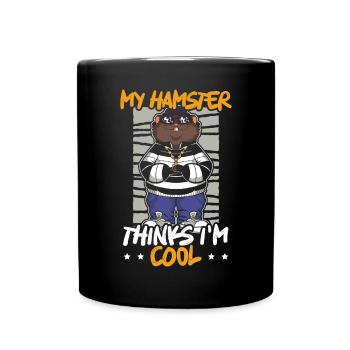 Hamster Liebhaber Hamster Besitzer Nagetier Haustier Hammy - Tasse einfarbig - Schwarz - Vorne