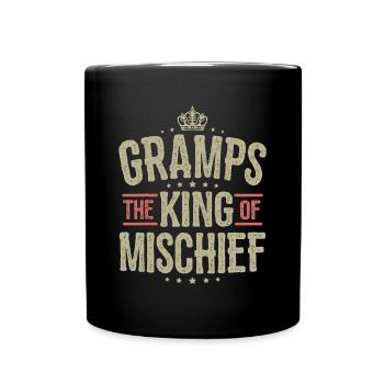 Idée Mens Gramps King of Mischief pour Gramps Fathe - Mug uni - noir - Devant