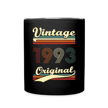 Vintage 1993 original 30 years anniversary - Full Colour Mug - black - Front