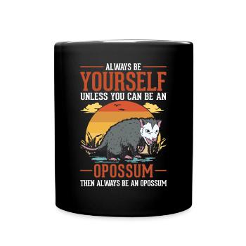 Opossum Cadeau Marsupial Opossum - Mug uni - noir - Devant