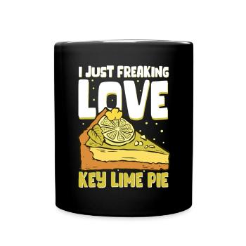 Cake Lime Cake Lemon Cake Gift - Full Colour Mug - black - Front