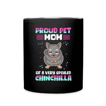 Chinchilla Mom Owner Chinchillas Gift - Full Colour Mug - black - Front