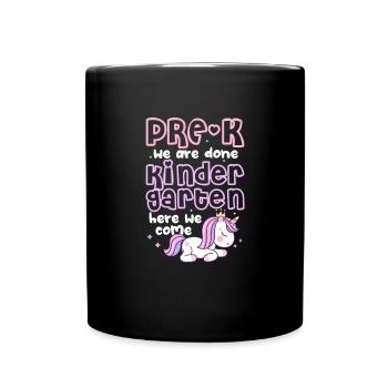 Kindergarten Child School Enrollment School Gift - Full Colour Mug - black - Front