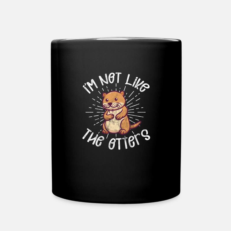 Otter - Tasse einfarbig - Schwarz