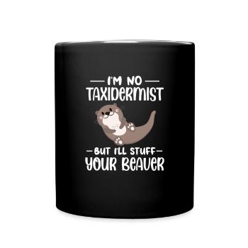 Loutre de mer Loutre Loutre Cadeau de loutre - Mug uni - noir - Devant