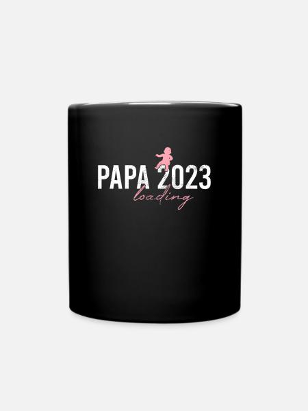 Papa 2023 loading - Tasse einfarbig - Schwarz