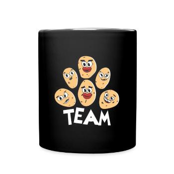 Slogan de l’équipe de pommes de terre - Mug uni - noir - Devant