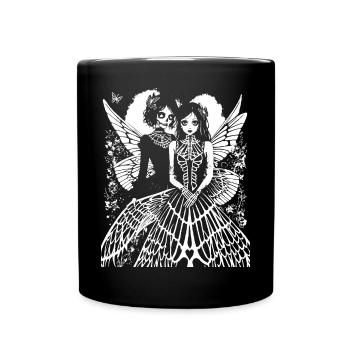 Fairycore Esthétique Grunge Squelette Fée Goth G - Mug uni - noir - Devant