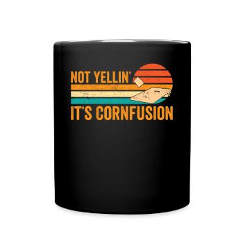 Funny Cornhole Corn Hole Retro - Full Colour Mug - black - Front