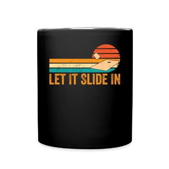 Funny Cornhole Corn Hole Retro - Full Colour Mug - black - Front