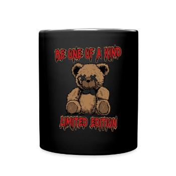 Be One Of A Kind One Of A Kind Teddy Bear Life - Full Colour Mug - black - Front