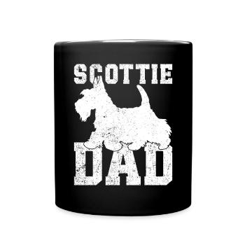 Scottish Terrier Scottie Dog - Full Colour Mug - black - Front