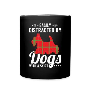 Scottish Terrier Scottie Dog - Full Colour Mug - black - Front