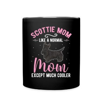 Scottish Terrier Scottie Dog - Full Colour Mug - black - Front