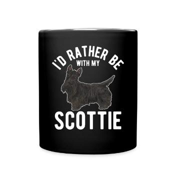 Scottish Terrier Scottie Dog - Full Colour Mug - black - Front