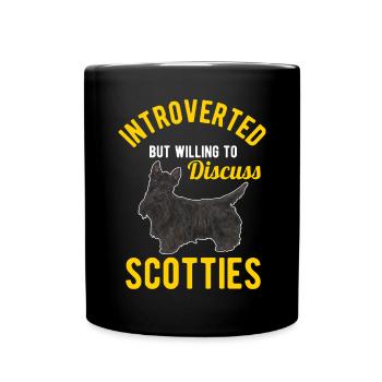 Scottish Terrier Scottie Dog - Full Colour Mug - black - Front