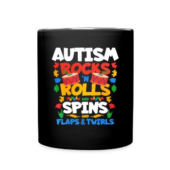Autism Autism Gift - Full Colour Mug - black - Front