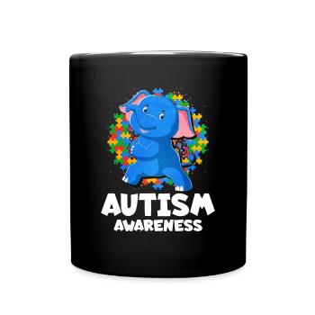 Autism Autism Gift - Full Colour Mug - black - Front
