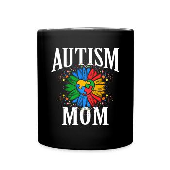 Autism Autism Gift - Full Colour Mug - black - Front