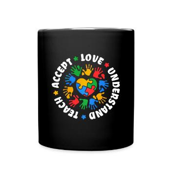 Autism Autism Gift - Full Colour Mug - black - Front