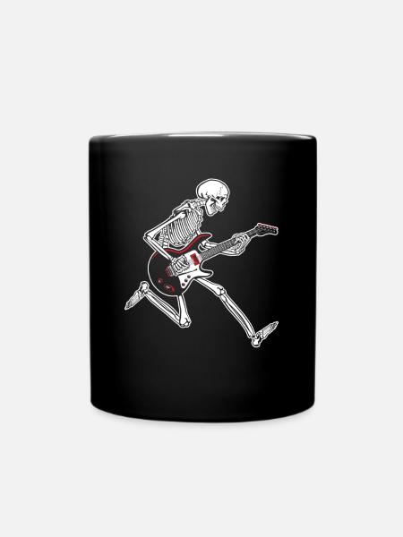 Guitare squelette - Mug uni - noir