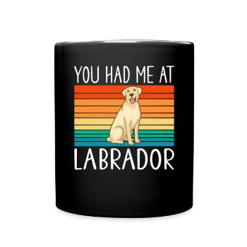 Labrador Lover Gifts - Full Colour Mug - black - Front