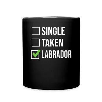 Labrador Liebhaber Geschenke - Tasse einfarbig - Schwarz - Vorne