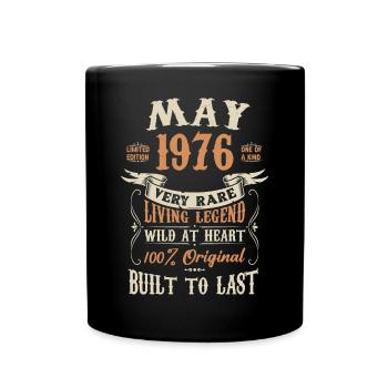 Mai 1976 Cadeau d’anniversaire - Mug uni - noir - Devant