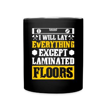 Flooring Flooring Installer Tiler Flooring - Full Colour Mug - black - Front