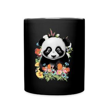 Panda - Full Colour Mug - black - Front